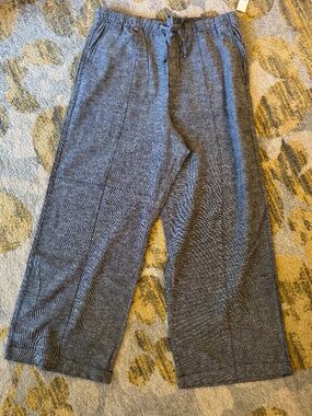 Gap Factory - Linen Blend Pull-on Wide Leg Pants - L